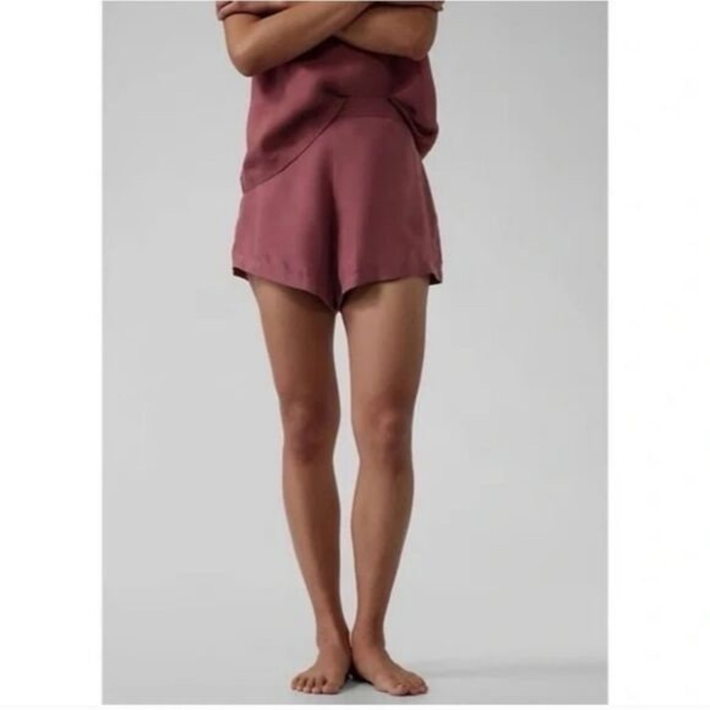 Athleta Calm Cool Sleep Shorts NWT XS Pink Lounge Pajama Athleisure